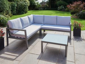 Oakley Metal Corner Sofa Set